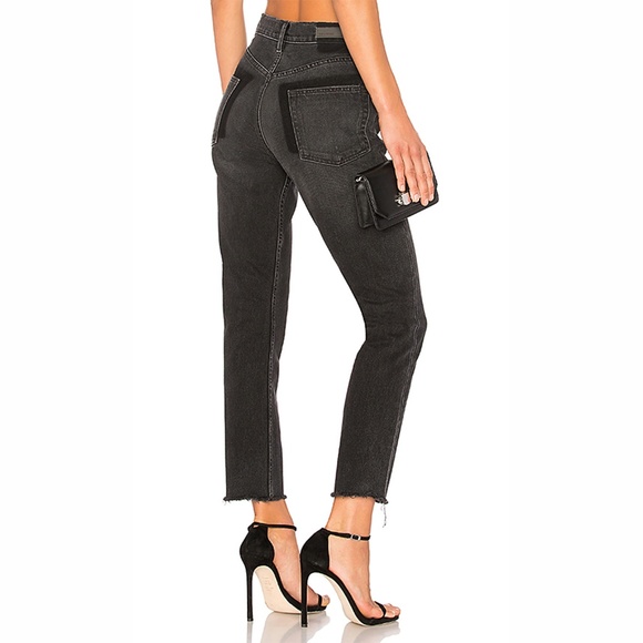 GRLFRND Denim - NWT GRLFRND Karolina Cropped High Rise Jean Black